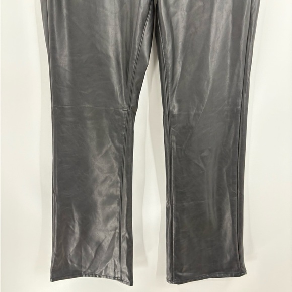 AmericanEagle outfitters black faux leather curvy classic bootcut jeans 28 short - Picture 6 of 16